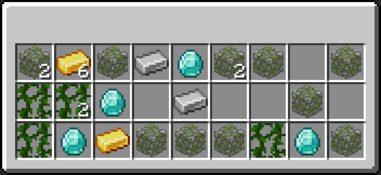 the op loot in the center of the dungeon containing diamonds, emeralds and enchanted golden apples