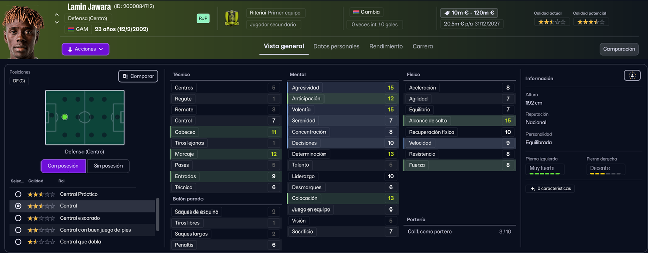 Lamin Jawara DFC 2025