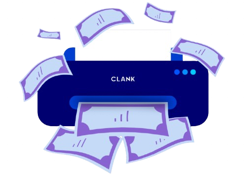 Clank Printer Logo