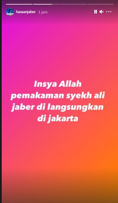 Putra sulung Syekh Ali Jaber umumkan sang ayah dimakamkan di Jakarta bukan di Lombok
