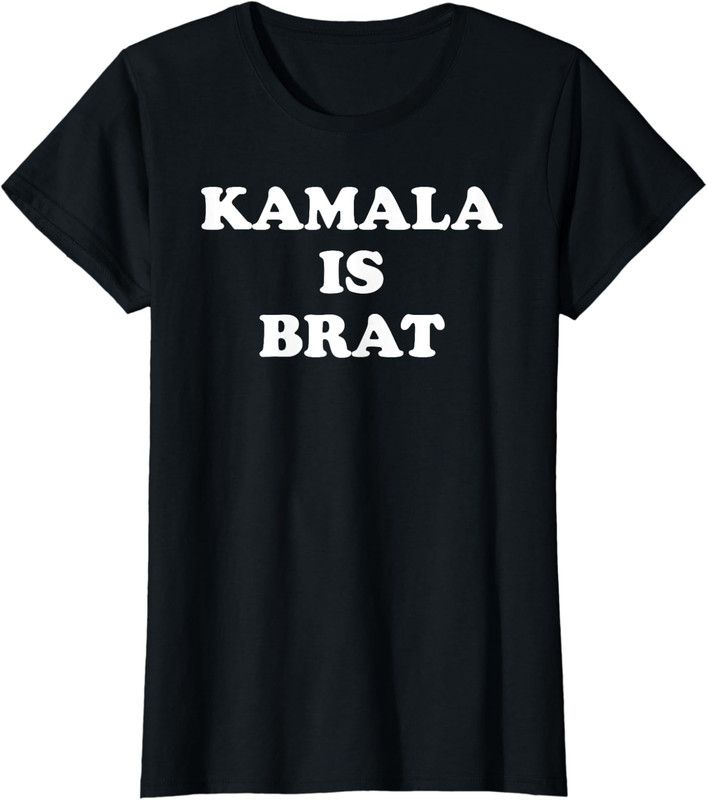 Kamala is Brat 2024 US President Elections Funny Meme Ladies’ Crewneck T-Shirt