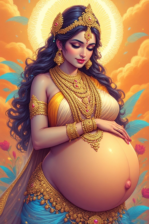 naked-goddess-parvati-pregnant-17