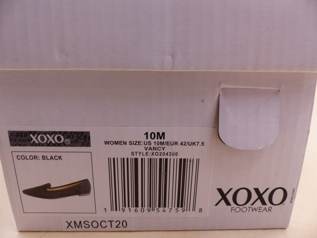 XOXO VANCY XO204300 WOMENS SIZE 10M BLACK LOAFER FLAT