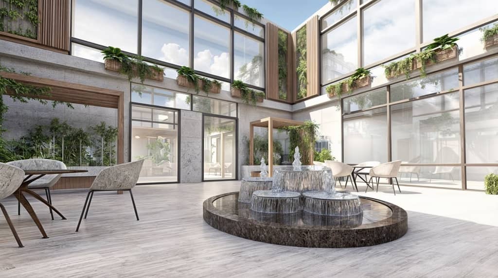 Restaurant Courtyard Design