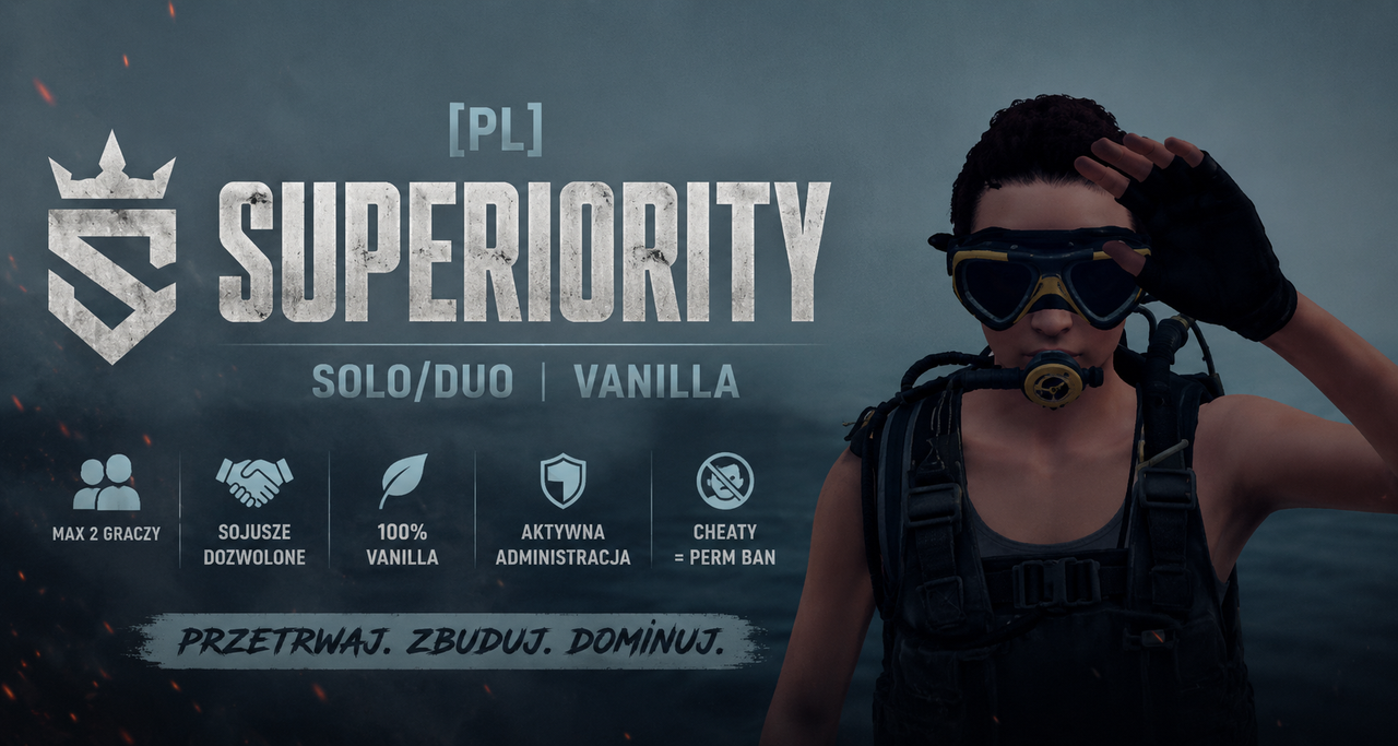 Баннер сервера [PL] Superiority | Solo/Duo | Vanilla