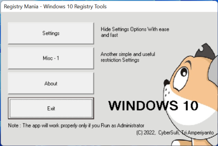RegMania-10 1.0 RegMania-10 1.0