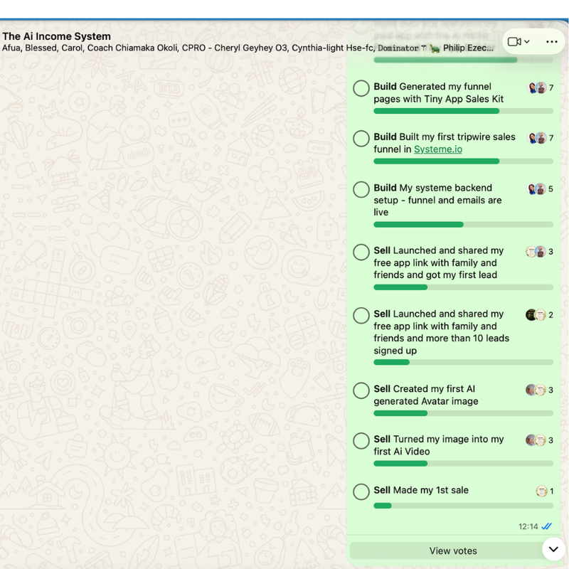 WhatsApp student feedback screenshot four