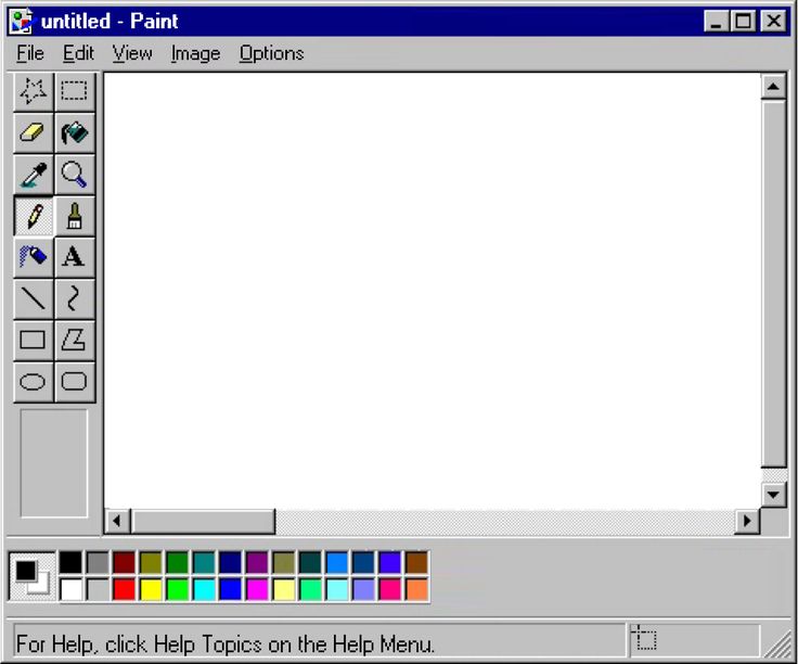 old windows paint thingie