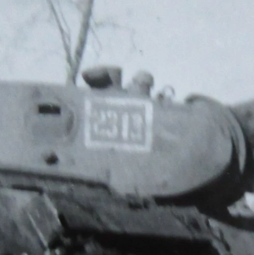 Altes Foto russischer Panzer Kennung 2313 (1)