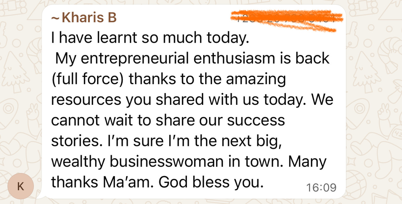 Workshop participant feedback