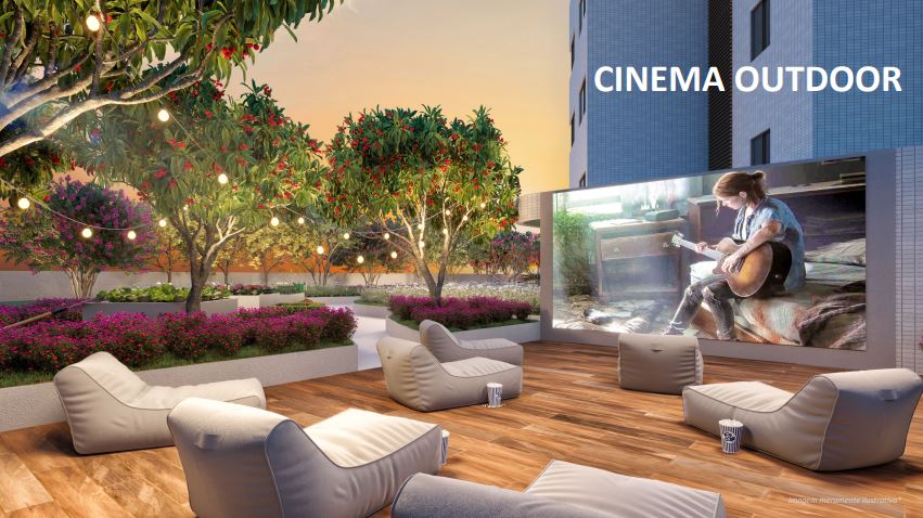 Cinema ao ar livre do Aurora Prince