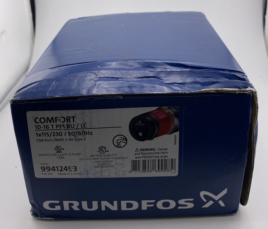 GRUNDFOS COMFORT 10-16A 99412493 115/230V HOT WATER CIRCULATING CIRC PUMP GRUNDFOS COMFORT 10-16A 99412493 115/230V HOT WATER CIRCULATING CIRC PUMP