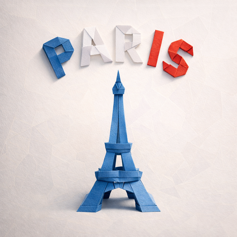 Mô hình nghệ thuật xếp giấy Origami tinh tế