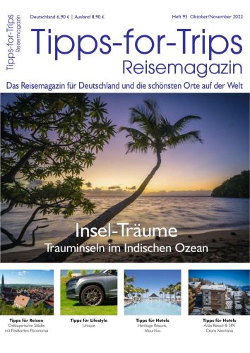 Cover: Tipps for Trips Reisemagazin Oktober-November No 95 2022