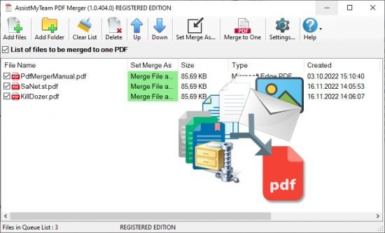 AssistMyTeam PDF Merger v1.0.404.0