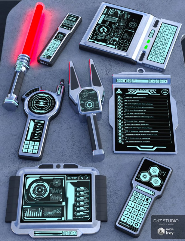Sci Fi Hand Gadgets 1 for Genesis 2, 3 and 8 Female(s) Sci Fi Hand Gadgets 1 for Genesis 2, 3 and 8 Female(s)
