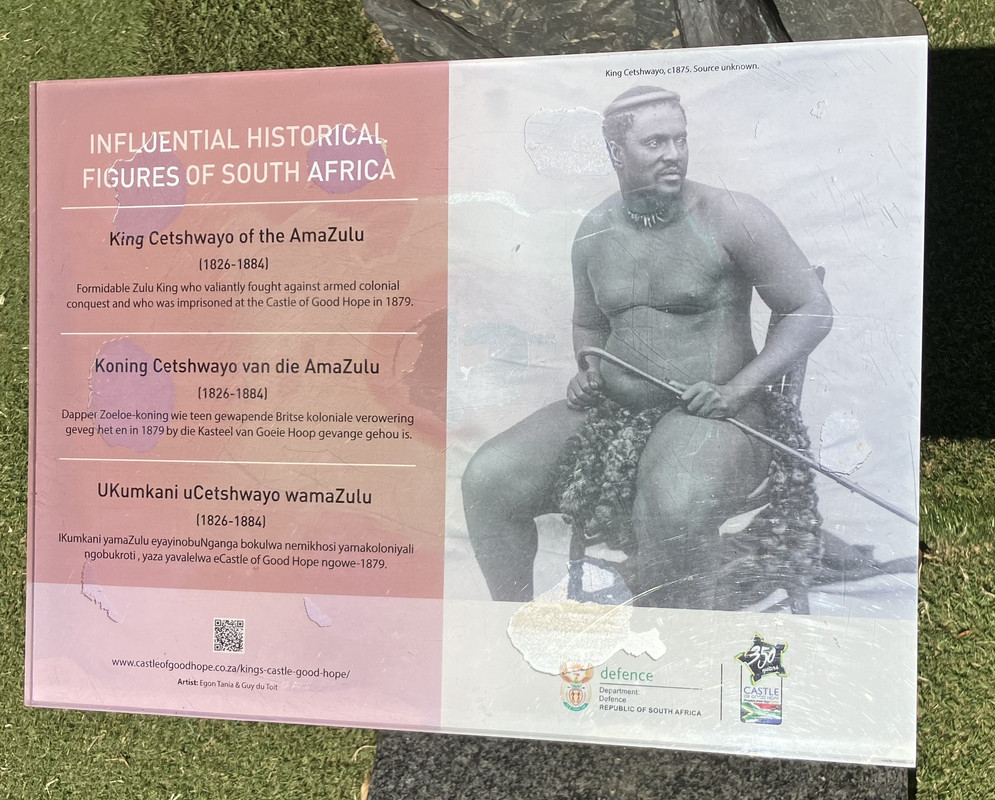 King Cetshwayo KaMpande Statue Cape Town Castle King Cetshwayo KaMpande Statue Cape Town Castle