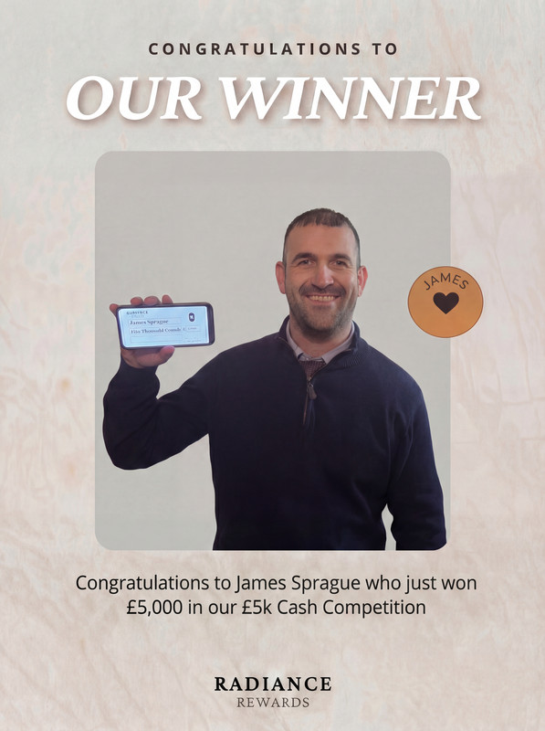 James Sprague Wins £5,000 in Our £5K Cash Competition ✨
