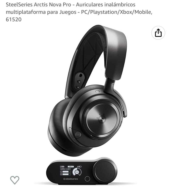 Amazon: SteelSeries Arctis Nova Pro Inalambricos - PC/Playstation/Xbox/Mobile