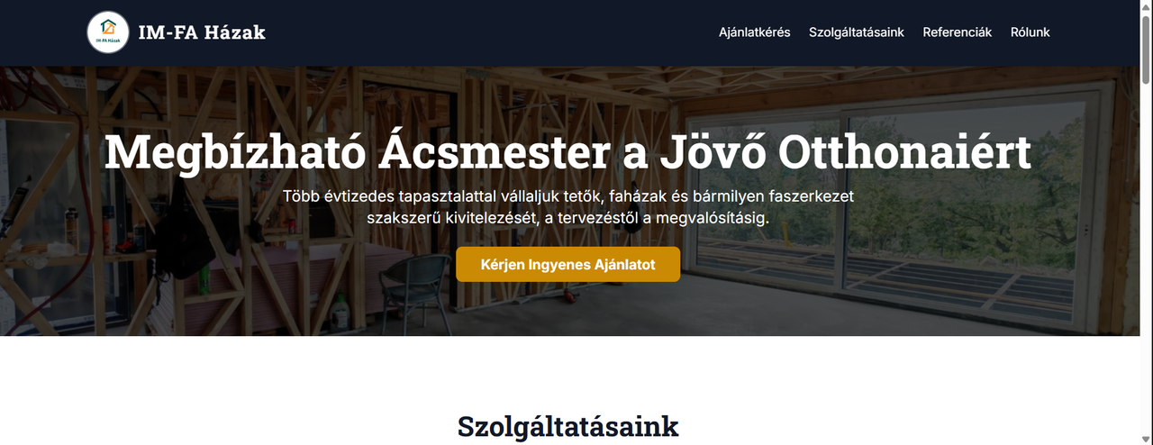 Ácsmester landing – referencia