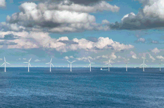Un parc éolien en mer