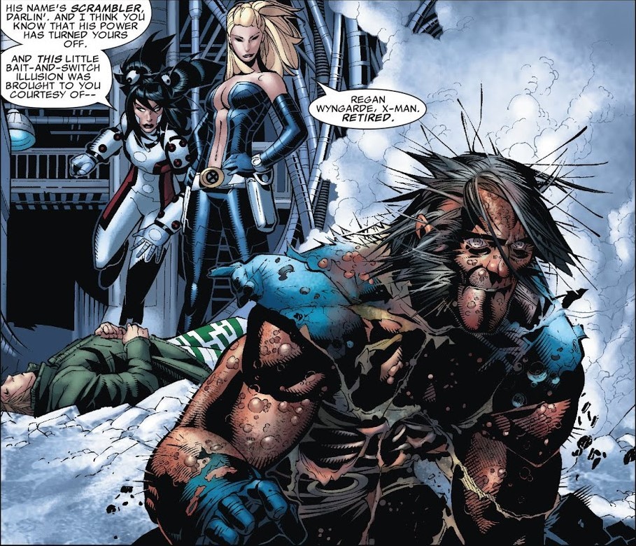 7080521-telepathic illusions- fools wolverine with one of her illusions. 2 (x-men messiah complex)