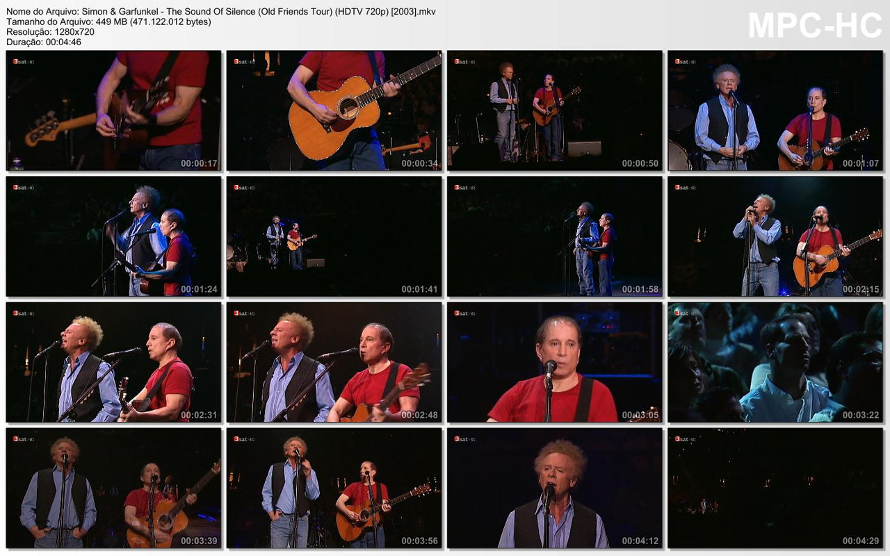Simon & Garfunkel - The Sound Of Silence (Old Friends Tour) (HDTV 720p) [2003]