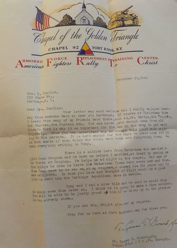 Carta ( Capella - Fort Knox. KY - Armored Force Replacement Trai
