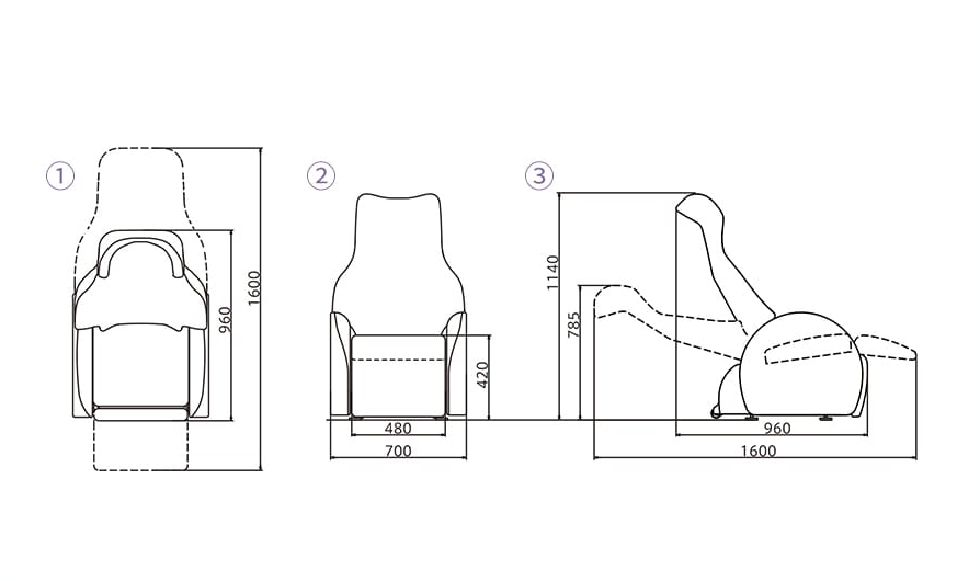 エスカレスト ER-F100 寸法図