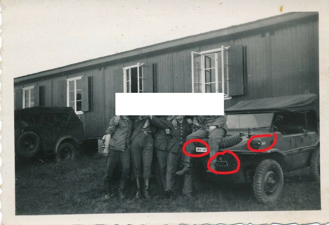 PKW KFZ VW Kübelwagen Schwimmkübel Nummernschild Kennung W