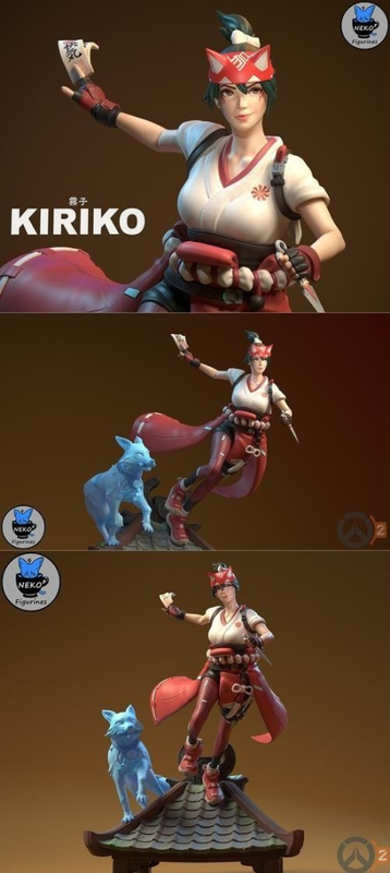 Kiriko (OverWatch 2) – 3D Print Kiriko (OverWatch 2) – 3D Print