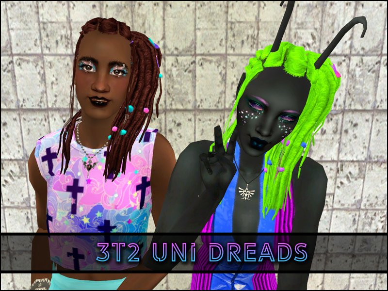3t2 Uni Dreads hair preview