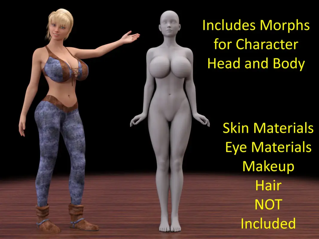 Krissy Character Body and Head Morphs for Genesis 8 Female