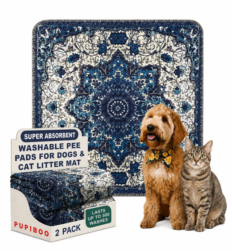 PUPIBOO Washable Pee Pads for Dogs & Cats