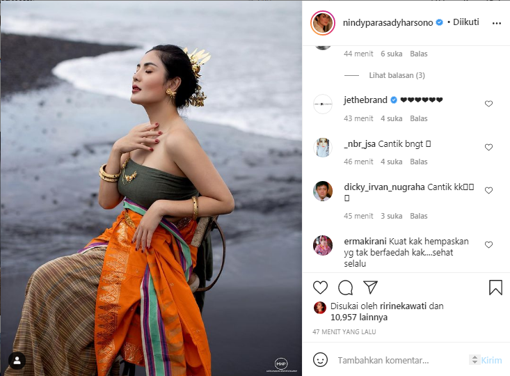 Nindy Ayunda unggah potret terbaru dan singgung soal wanita kuat