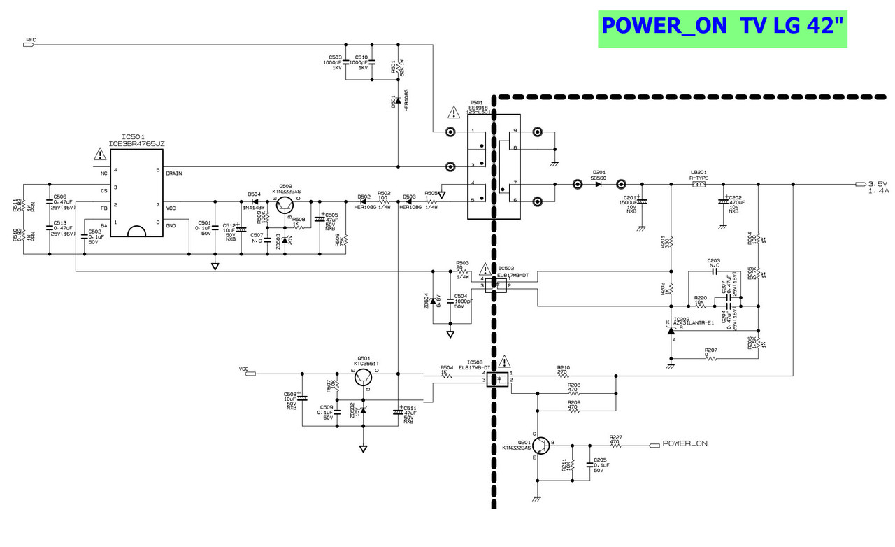 วงจร Power ON