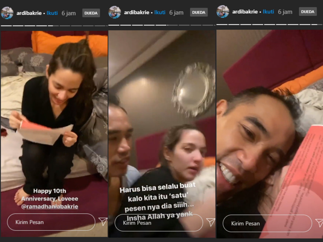 Reaksi Nia Ramadhani membaca sepucuk surat