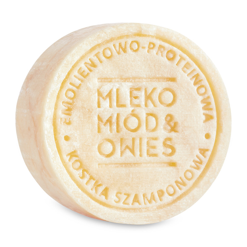 Szampon w kostce Mleko - Miód - Owies 85g