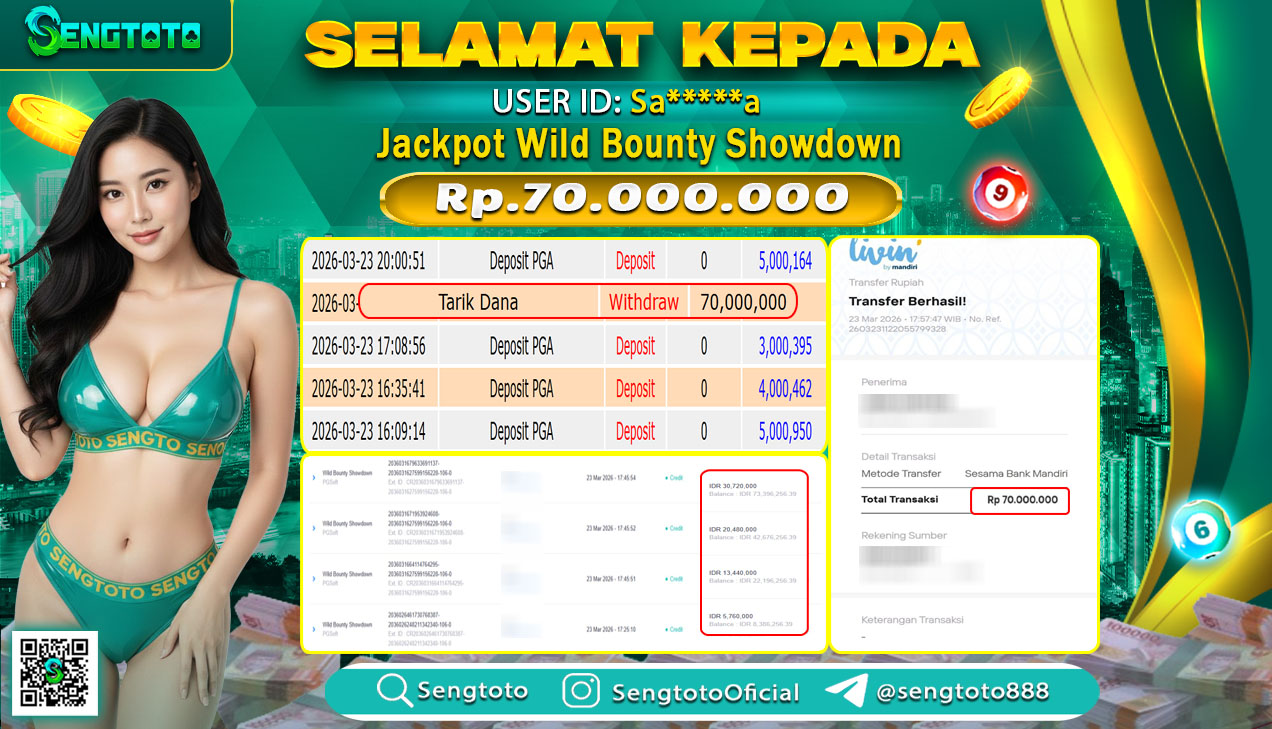 BUKTI PEMBAYARAN SLOT WILD BOUNTY SHOWDOWN