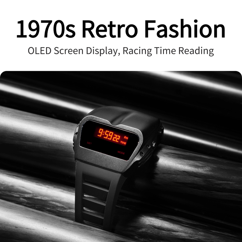 NEW】benlydesign X7000, OLED, Men Digital Watches, Back to 1970s