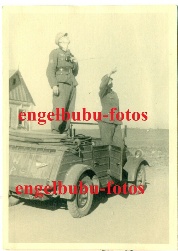 FOTO - 97.JÄGER-DIV. SPIELHAHN - Fahrzeug  Kübelwagen