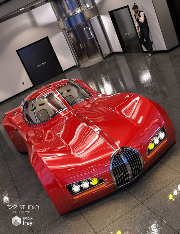 Sports Car Emexon Iray Sports Car Emexon Iray