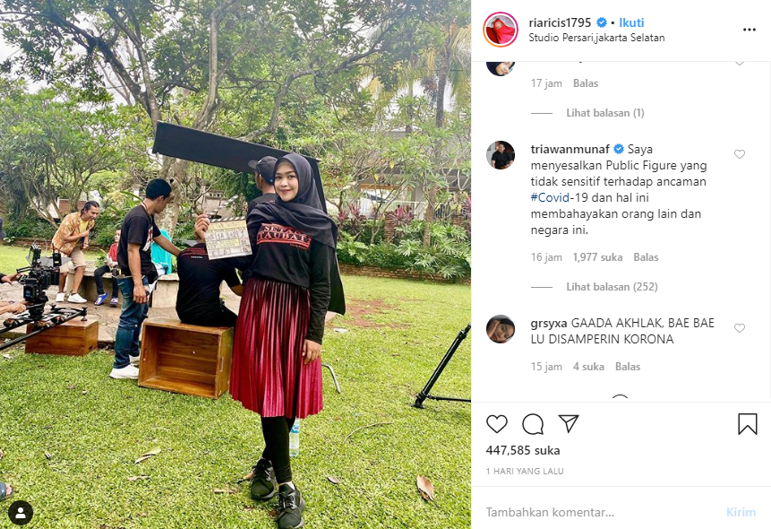 Kritikan Triawan Munaf untuk Ria Ricis