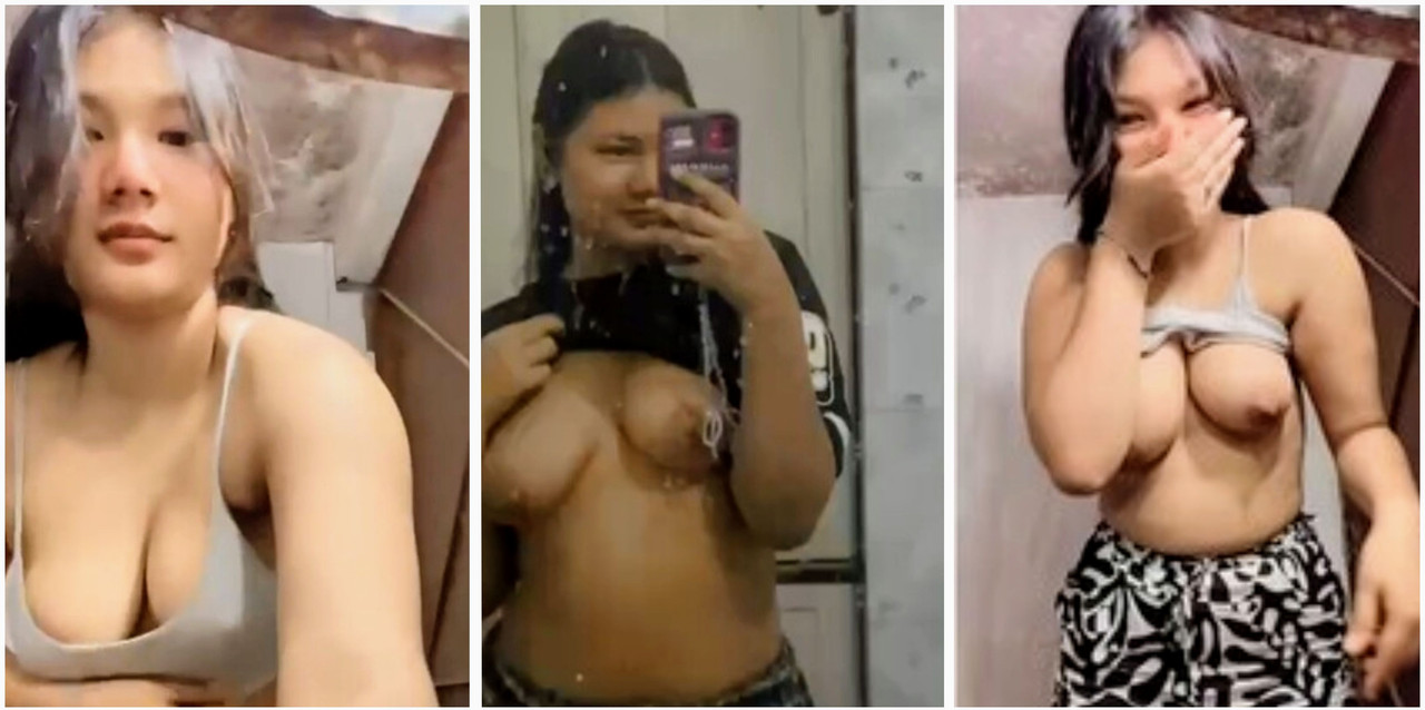 Elegant Desi back captured in a mirror selfie