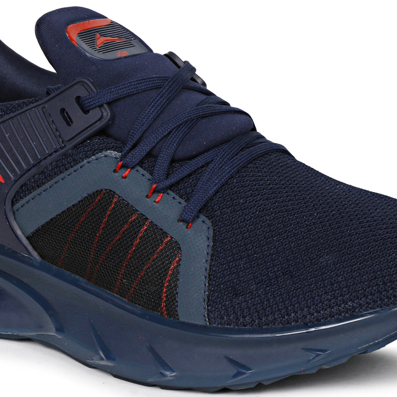 JQR JQR KICK 2 Men's Running Shoes Color:Navy/Red