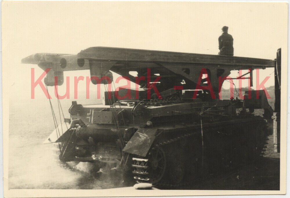 Foto Wehrmacht Panzer IV Pionier Version Brückenleger