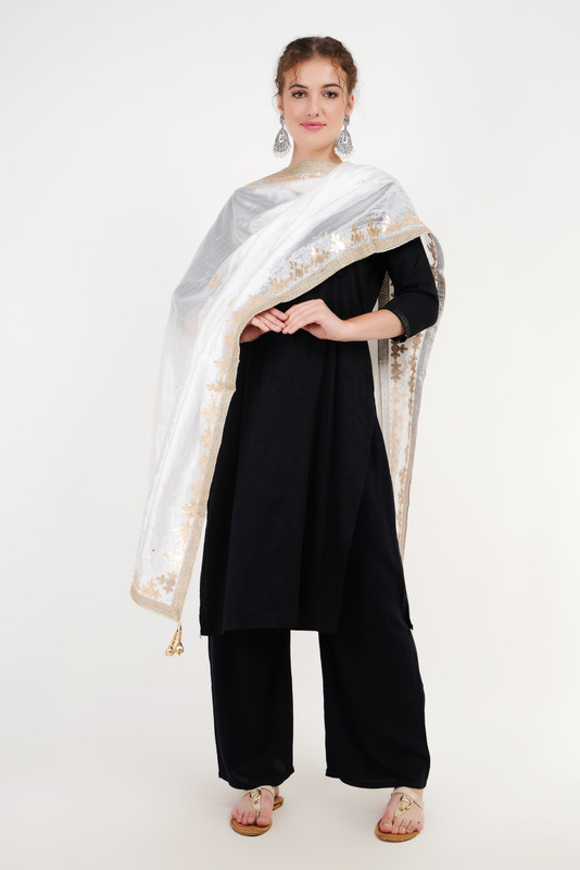 Sciarpa stola Way2Like Art seta Dupatta dolce Arif design sciarpe hijab designer - Foto 27 di 45