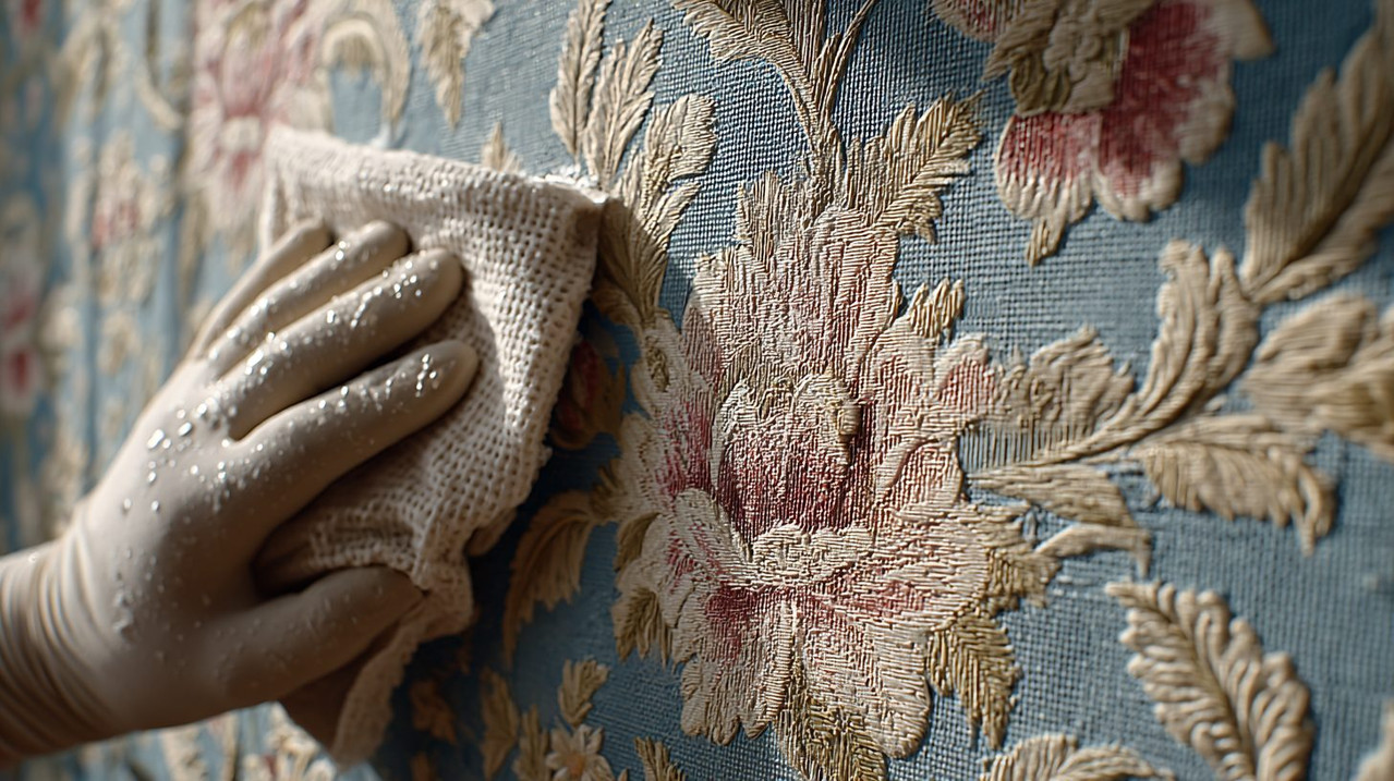 Уход за обоями: протирка и удаление пятен