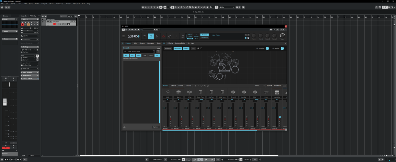 Working with BFD Drums BFD3 3.5.1.5 full activated