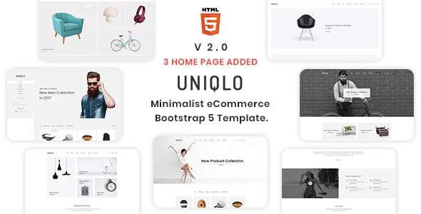 Uniqlo – Minimal HTML Template By CodeCarnival